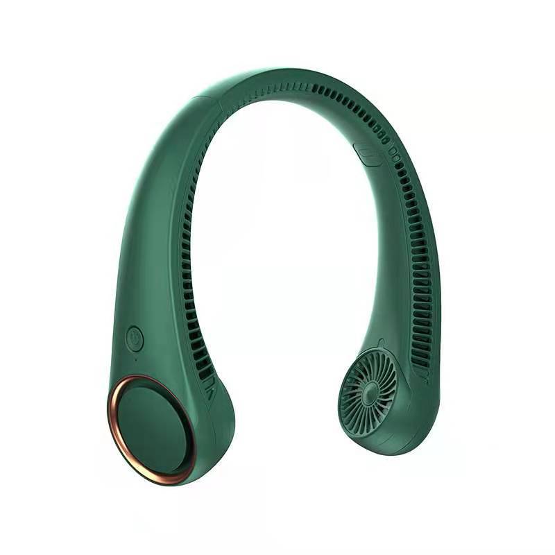 Cross-border new summer halter fan USB fast charging portable fan-free mini fan