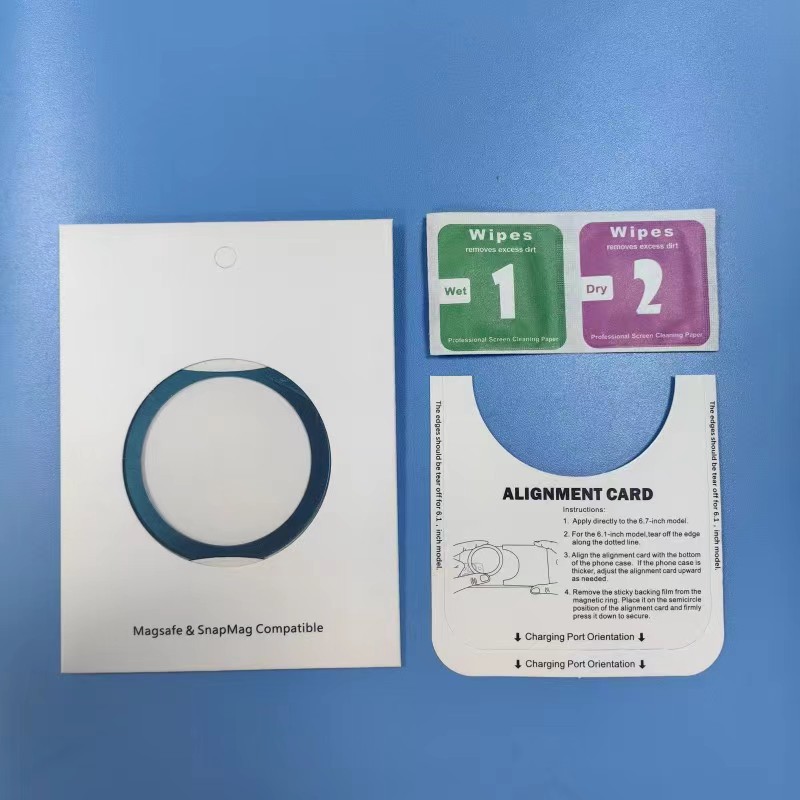 Magnetic attraction ring Shenzhen factory direct wireless charging magnetic ring baking varnish magnetic stickers ultra-thin auxiliary adsorption magnetic sheet