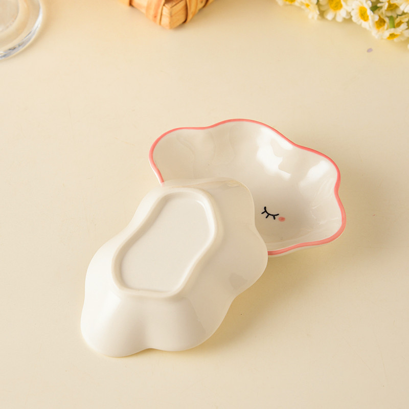 Cute ins fengyunduo flavor dish cute creative shape dish household seasoning sauce soy sauce ceramic small dish