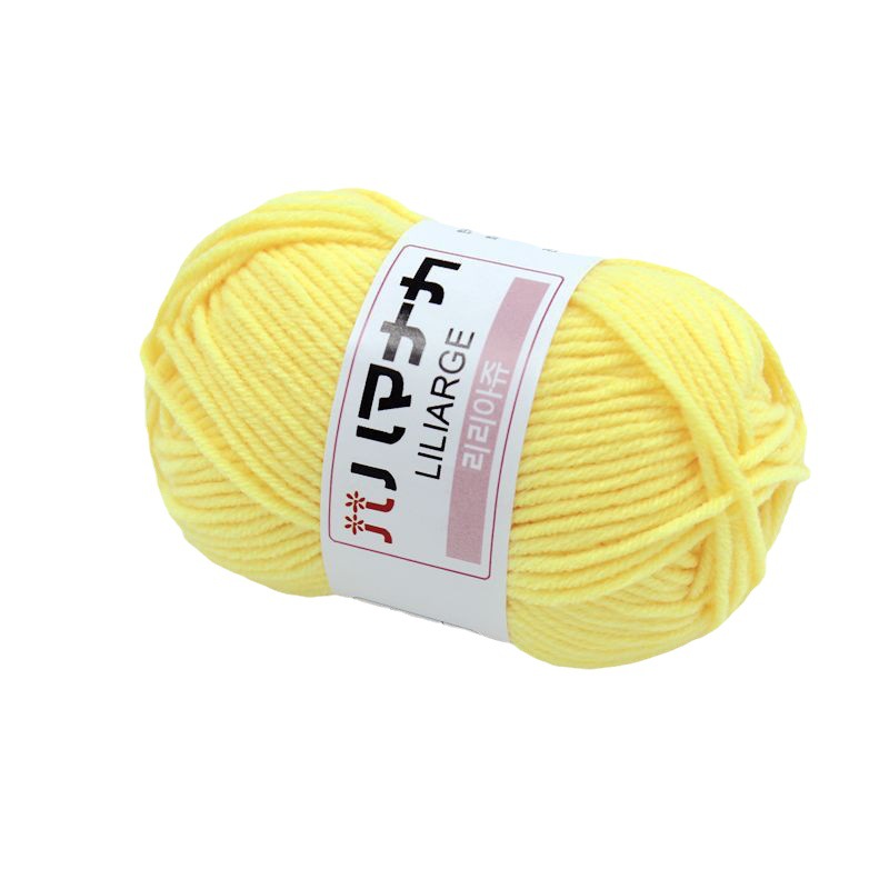 4 strands of milk cotton wool Korean combed milk cotton medium coarse wool handmade diy knitting material bag Crochet thread
