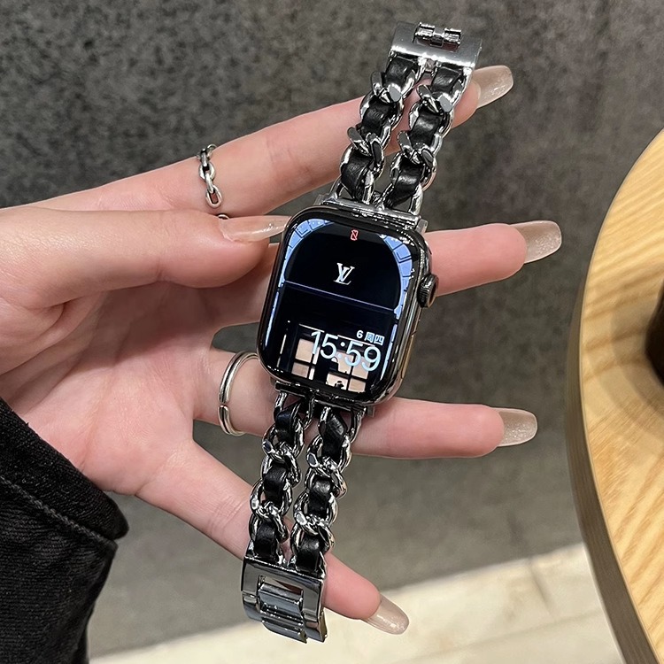 適用蘋果手錶s8金屬iwatch8錶帶s7新款applewatch7高級s6運動ultr