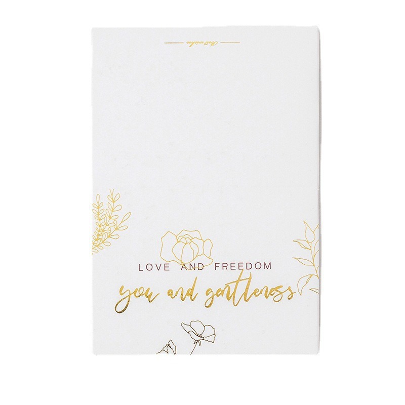Mother's Day greeting cards ins style Valentine's Day flower shop creative bronzing small greeting cards folded in half greeting cards wholesale factory direct sales