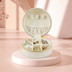 creamy-white-Lisi velvet-round; storage box