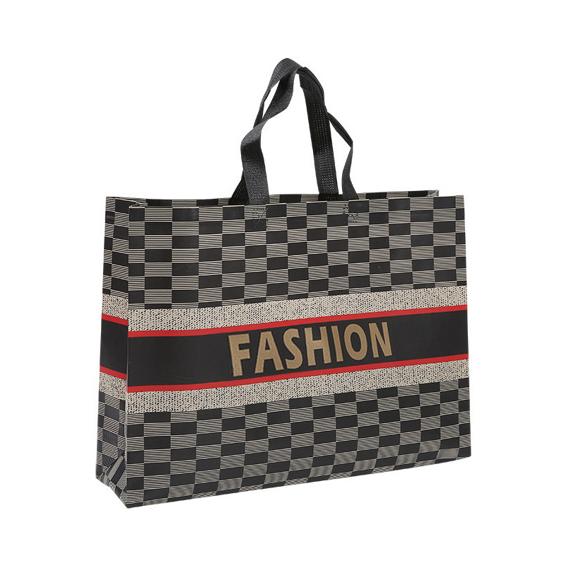 Non-woven bag handbag custom fashion store clothing packaging shopping bag three-dimensional fashion portable non-woven bag
