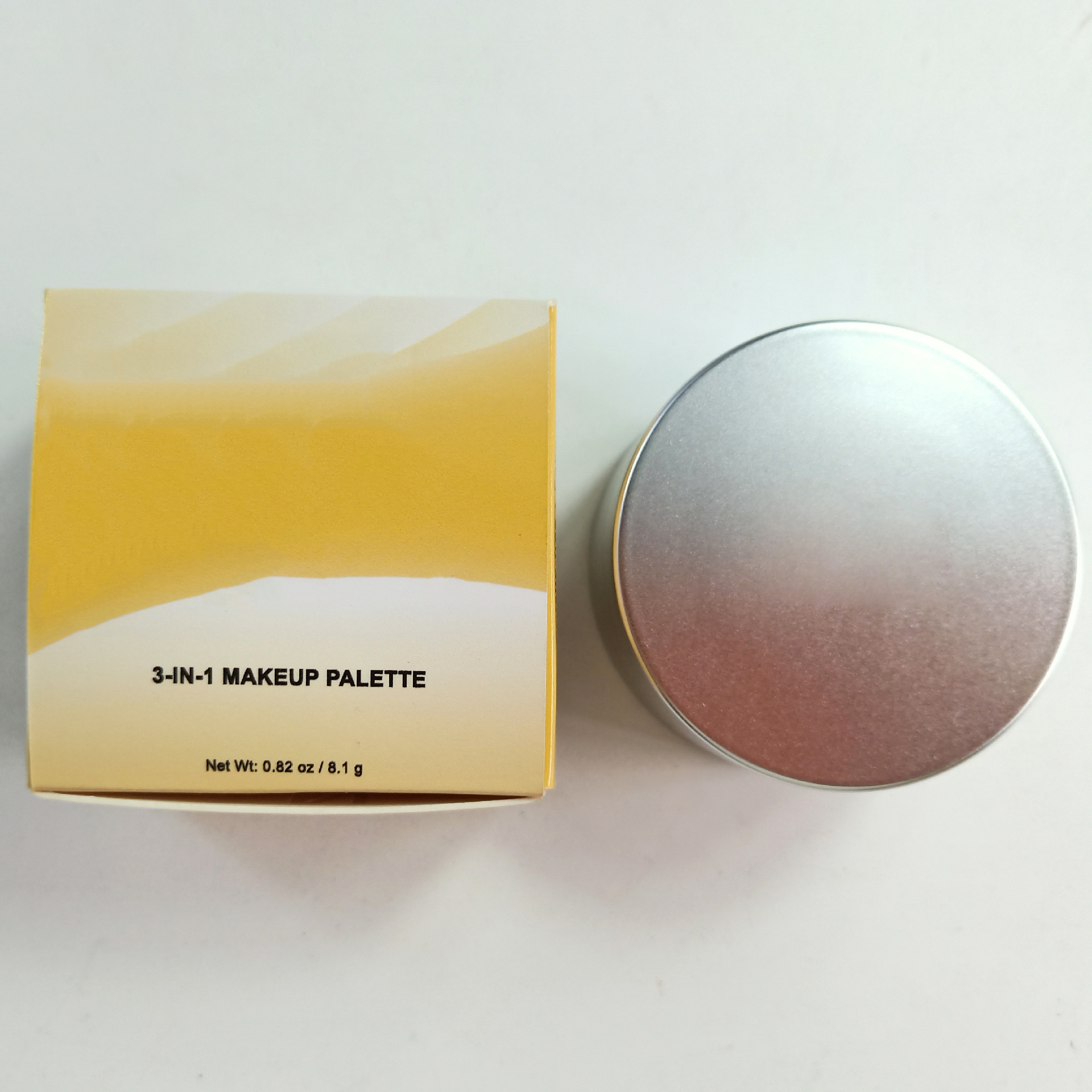 Three-in-one powder cake makeup powder three-layer blush high-gloss makeup plate 3in1 makeup powder