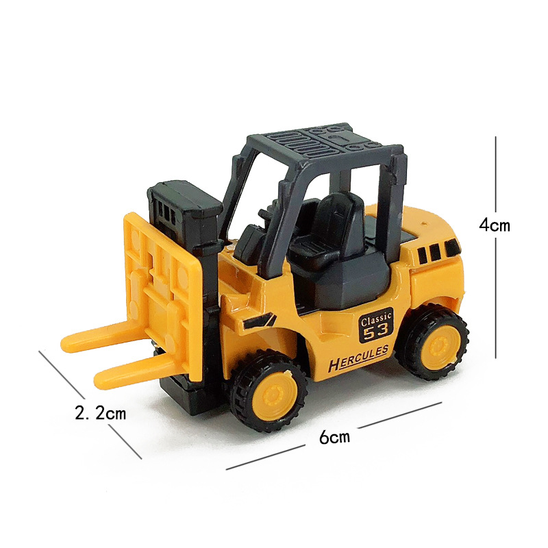 Excavator sliding alloy car model cross-border children's toy car simulation mini construction engineering car boy
