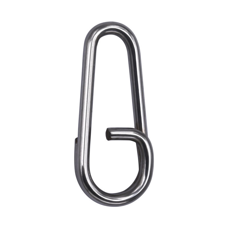 Oval double-ring high-strength stainless steel double-ring fake bait connector reinforced connection ring sea fishing gear accessories