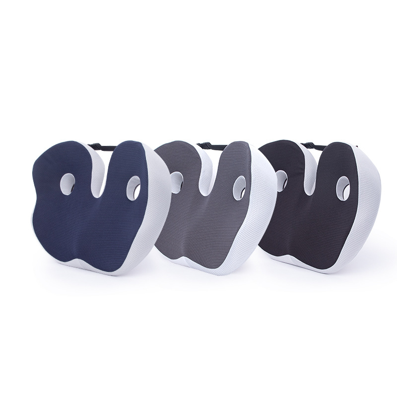 Cross-border chair beautiful hip cushion hemorrhoid cushion fart cushion breathable cushion thick office sedentary memory cotton cushion wholesale