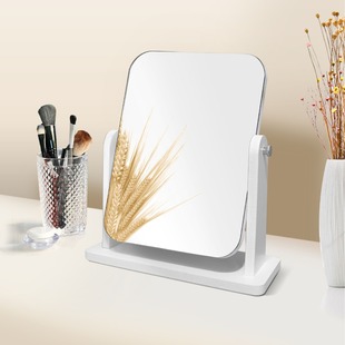Internet Celebrity Makeup Mirror HD Wooden Folding Student Dormitory Dressing Mirror Simple Rotating Mirror Dressing Wooden Mirror