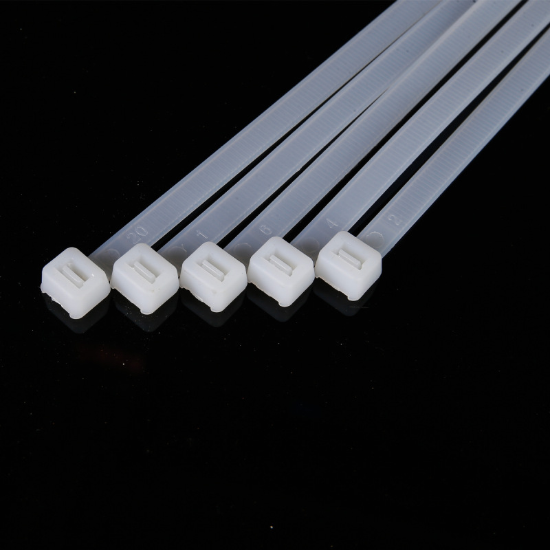 卸売りセルフロック式ナイロンバンド4*200*300プラスチックバンド束線バンド結束バンド白黒バンド|undefined