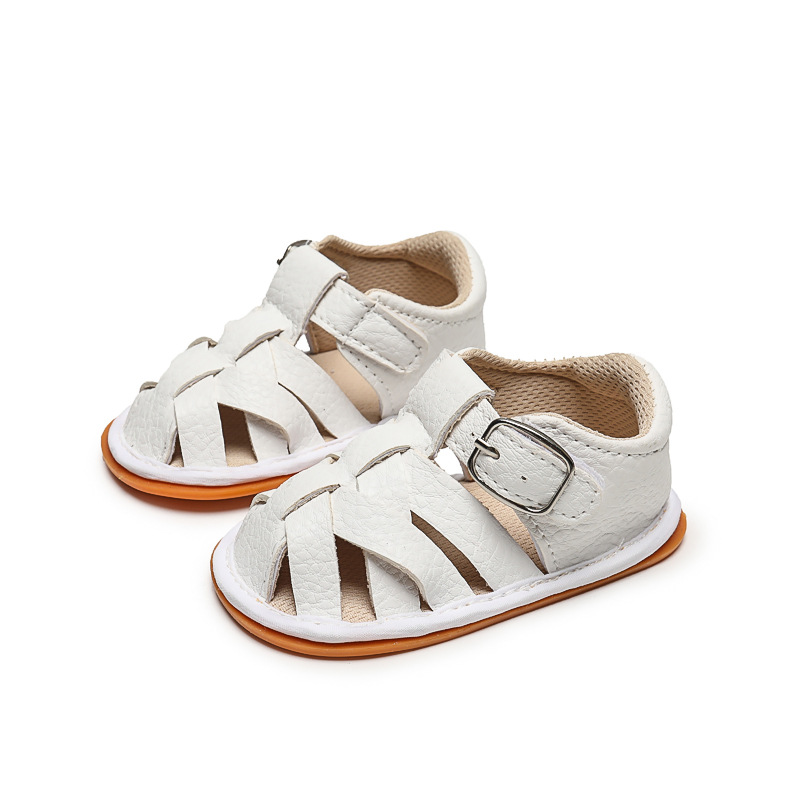 Cross-border summer new 0-1 years old breathable soft rubber sole baby shoes toddler shoes baby sandals factory direct supply