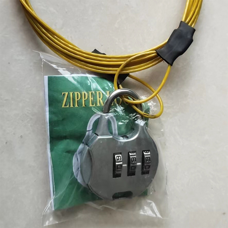 Factory Direct Sales car coat password lock home travel luggage outdoor car anti-theft steel wire rope one-piece delivery