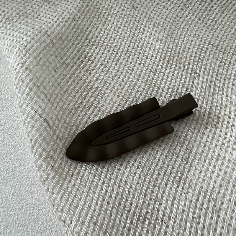 Colorful Seamless Hairpin Frosted Wave Metal Broken Hair Edge Clip Forehead Bangs Clip Wash Face Makeup Duckbill Hairpin_voghion.com