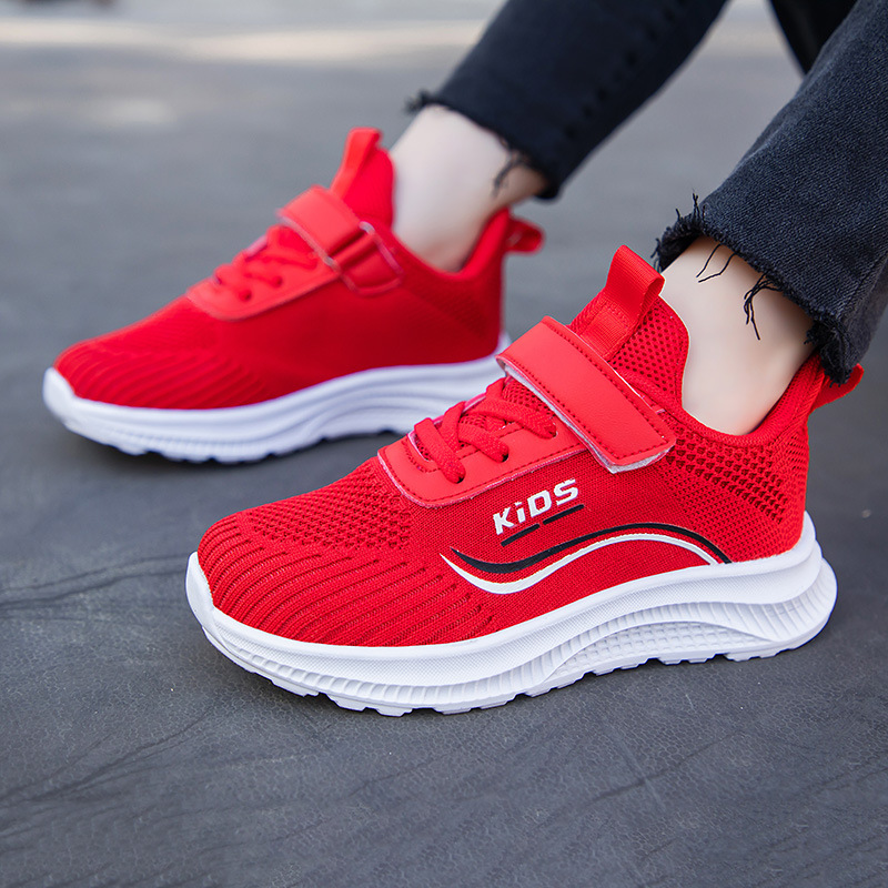 Children's shoes autumn new children's coconut shoes boys sneaker fly woven mesh shoes girls soft bottom casual shoes