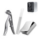 (Nail clippers nano nail file) matte silver gray suit