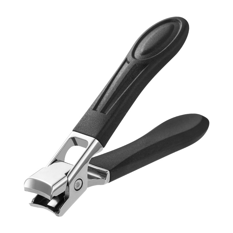 Stainless Steel Color Large Opening Nail Clipper Anti-splash Nail Scissors Old Man Trim Thick Hard Nail Toe Single