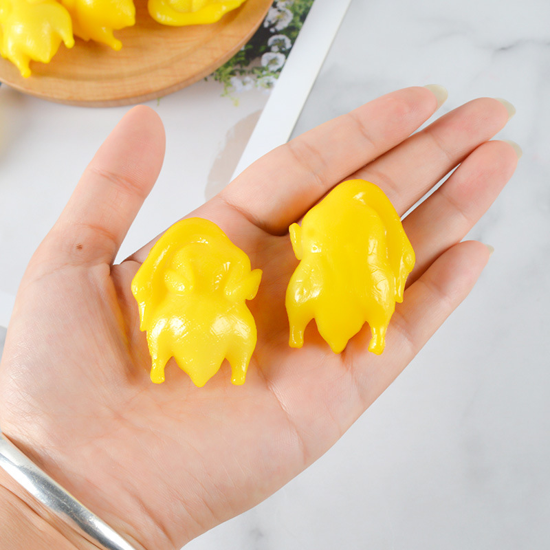 PVC mini simulation salted duck model food keychain pendant Novelty Funny Creative bag backpack ornaments