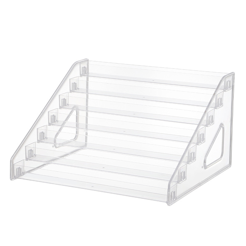 Transparent Acrylic Multi-layer Nail Polish Display Rack Lipstick Storage Rack Eye Shadow Plastic Removable Cosmetic Display Rack