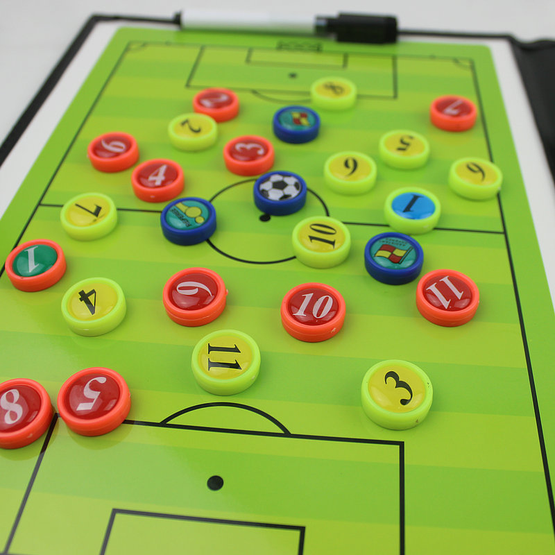 Three-fold football tactical board basketball referee coach tactical board convenient folding magnetic tactical teaching board tactical plate