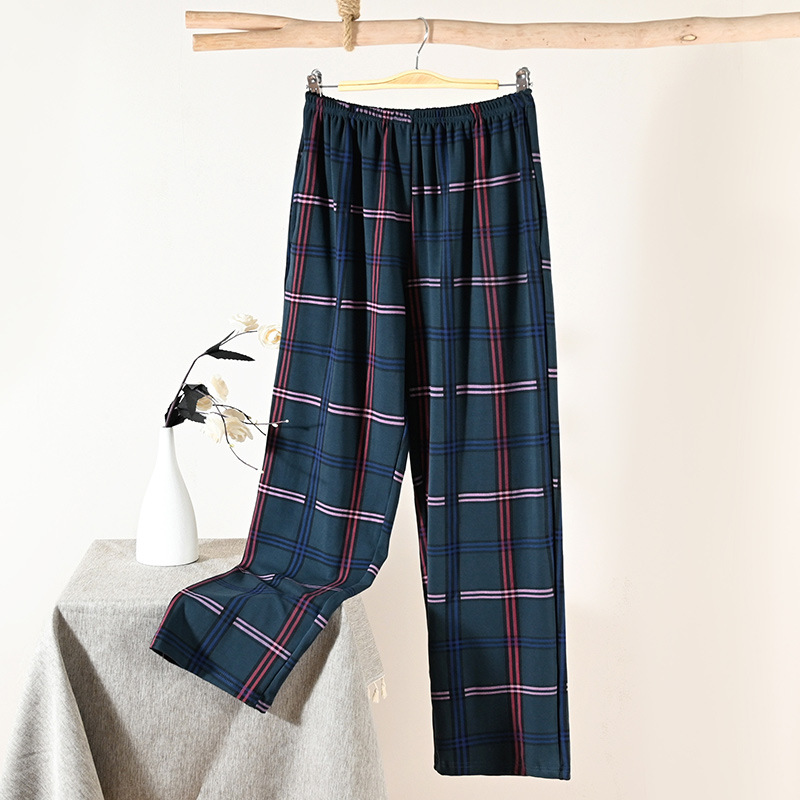 [can be made on behalf of] [12] knitted cotton women's pants pajama pants four seasons home pants polyester cotton thin ladies