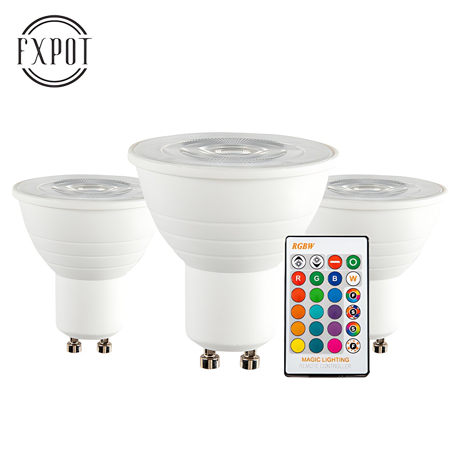 SOURCE Factory LED RGBW lamp Cup plastic package aluminum lamp Cup plastic package aluminum lamp Cup remote control lamp GU10