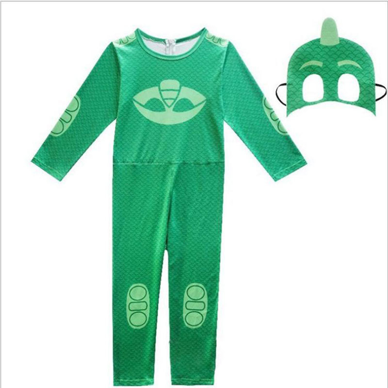 Halloween Steel Spider-Man Skinny Clothes Kids Clothing Masked Pajamas Man Boy Kids Pajamas Peter Pan Set