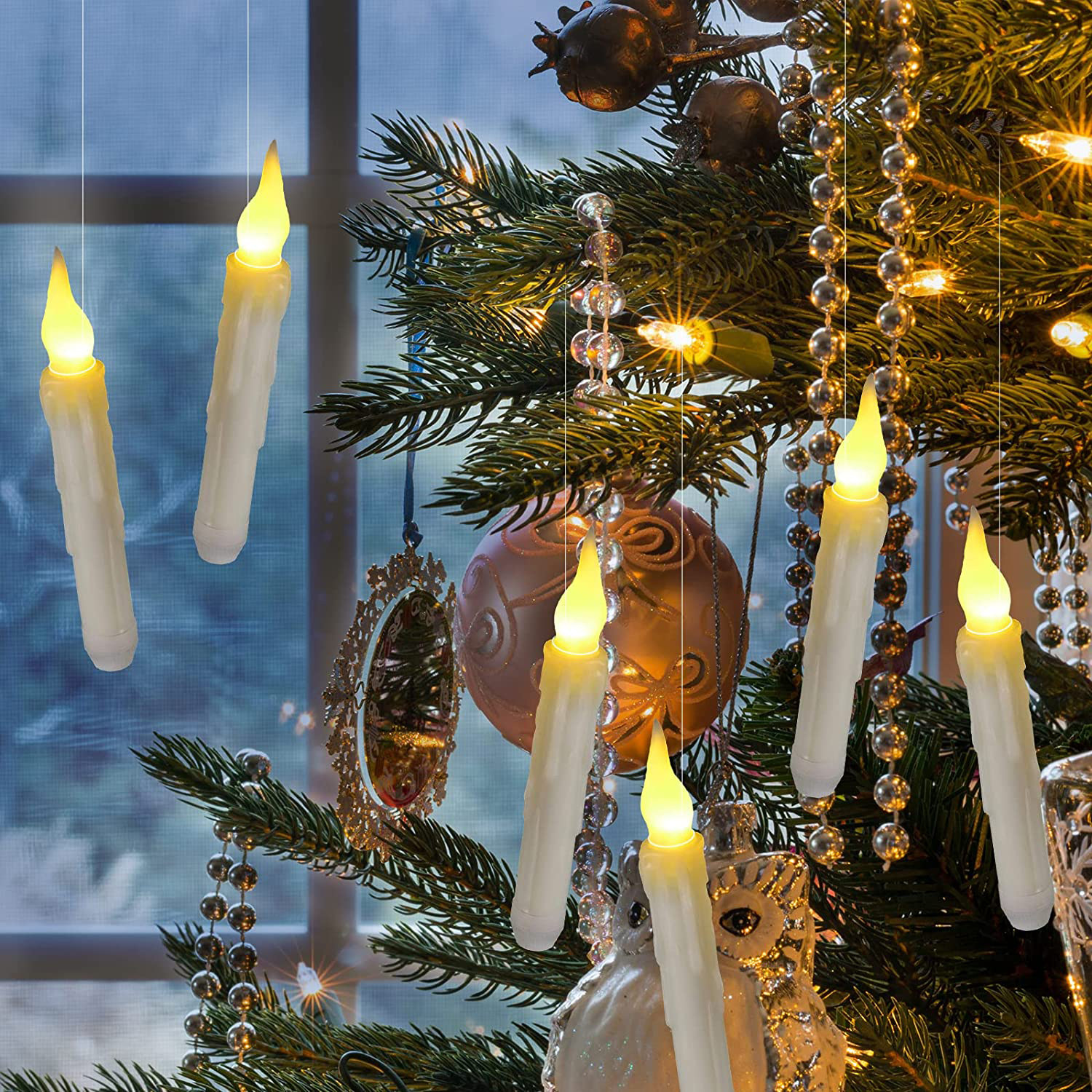 hot wand suspension candle light Harry Potter theme party decoration remote control long rod electronic candle light