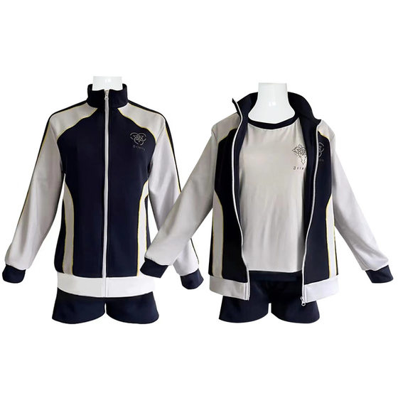 Blue file cos clothing Yiluo Mary Yu Chuan Lian see Pu He Hua Zi gymnastics clothing cosplay anime clothing