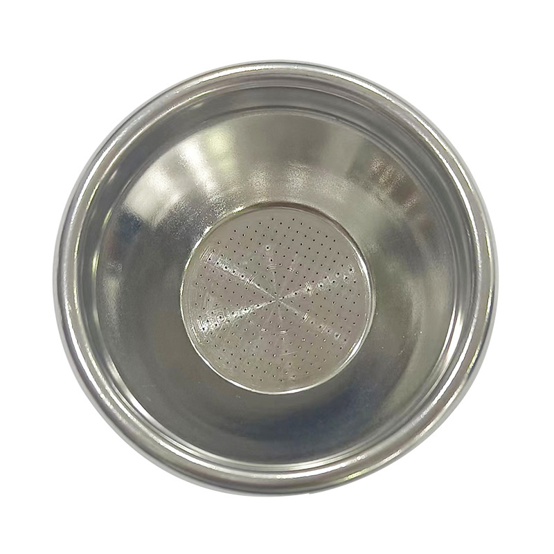 Factory wholesale porous American 54 single stainless steel powder bowl high pressure coffee machine accessories in stock quick hair