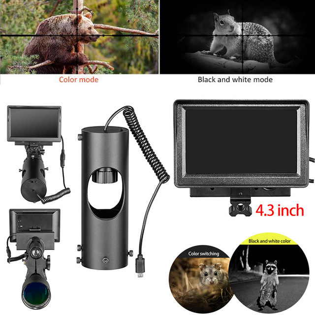 Digital low light night vision LED infrared 4.3 inch night vision telescope low light night vision
