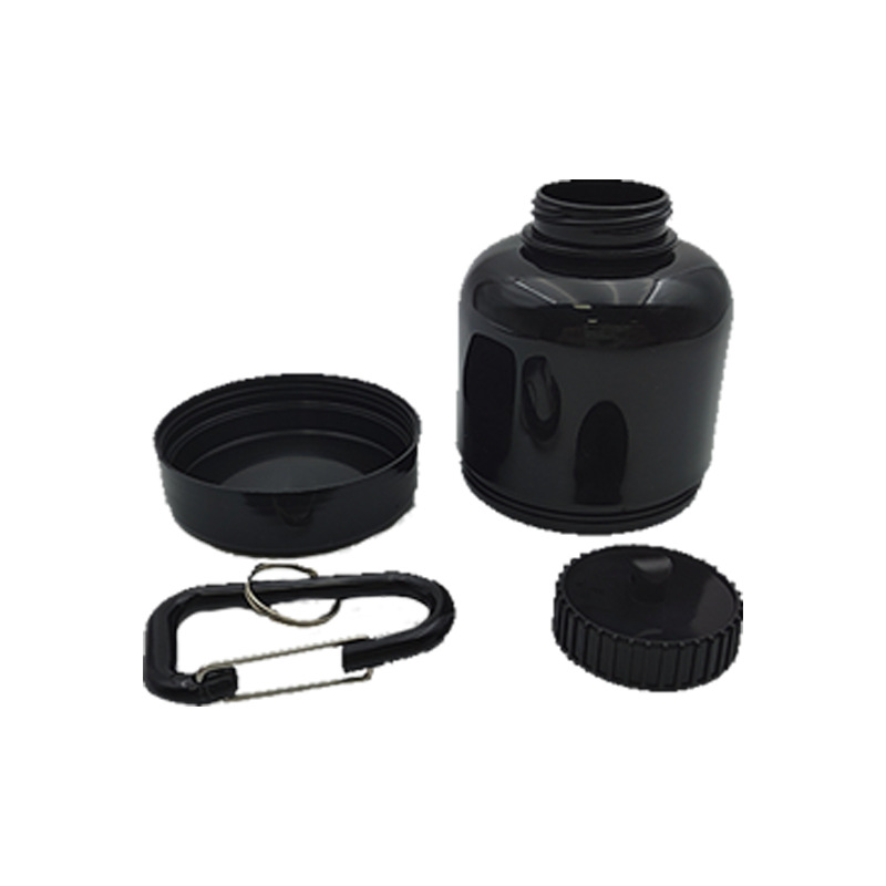 Portable Protein powder can with button shake Cup powder box funnel bottle printable LOGO pattern outdoor bottle