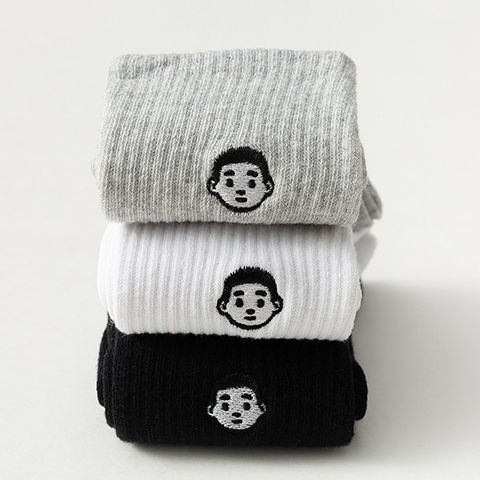Zhang Zifeng same mid-calf socks men's and women's Japanese ins trendy preppy style small head long sports socks