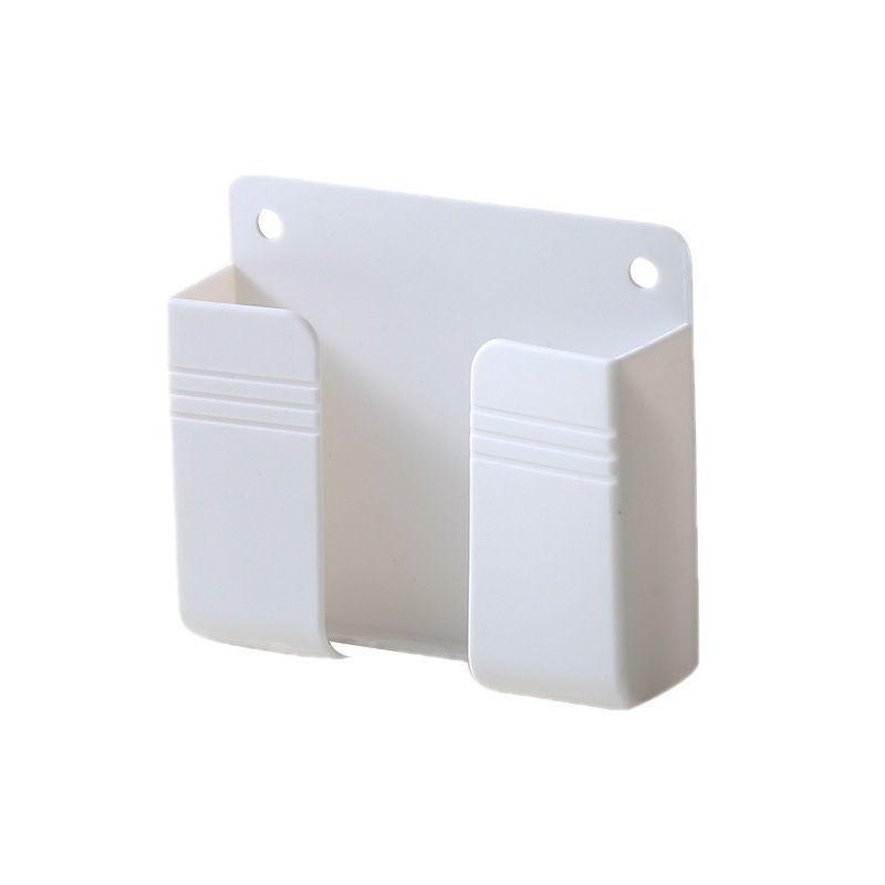 Wall-mounted mobile phone charging box bracket paste remote control base punch-free wall storage rack base wholesale