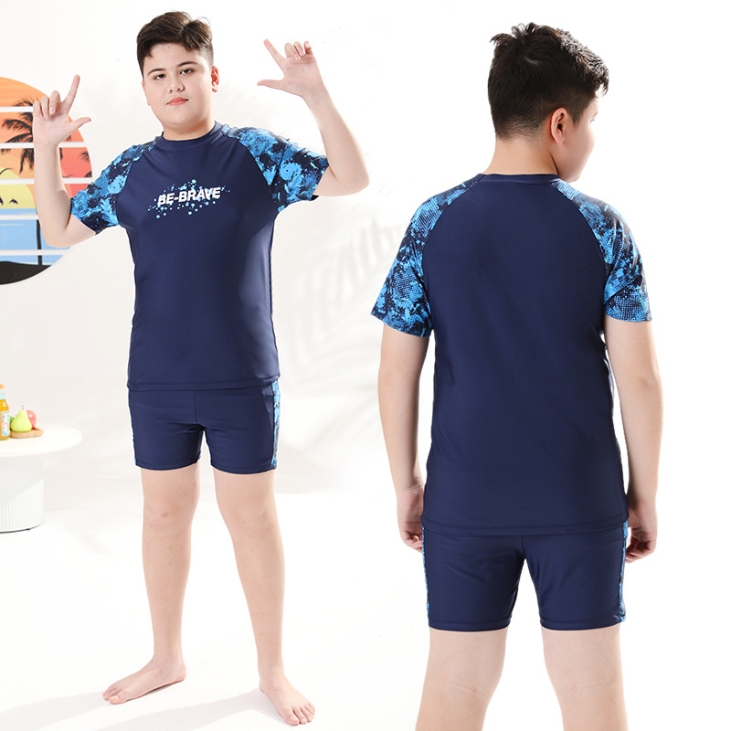 Fat Boys Swimsuit Large Children's Swimming Trunks Boys Swimsuit suit Plus Fat Plus Swimsuit Hot Spring Summer