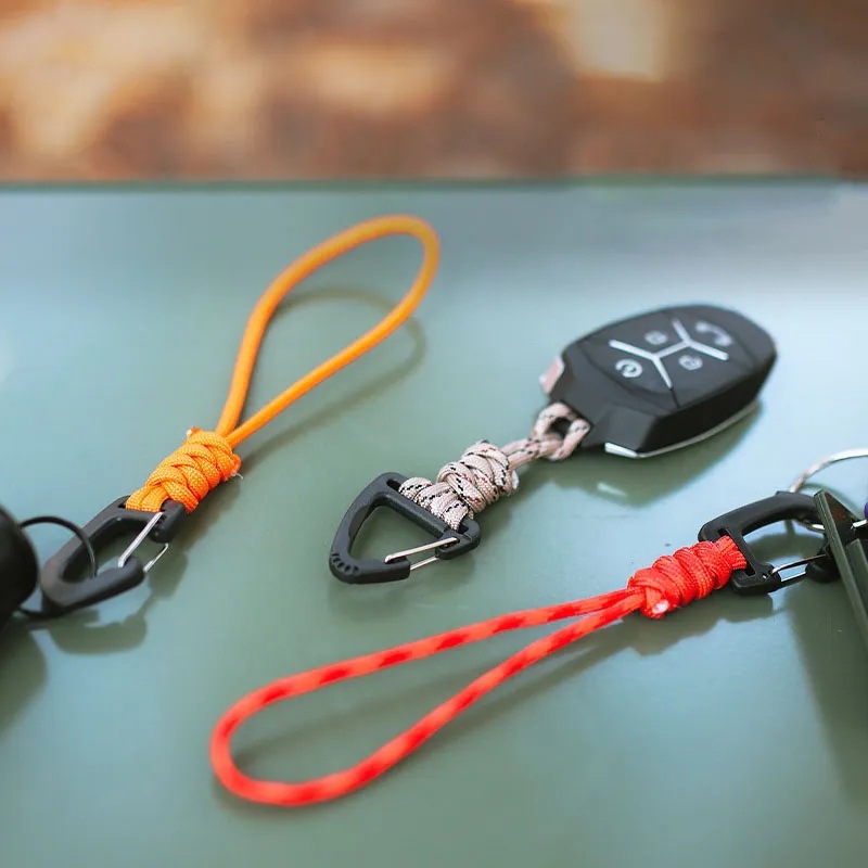 Cross-border New Outdoor Tactical Hook Backpack Mountaineering Buckle Hanging Camping Emergency Umbrella Rope Hanging Keychain Anti-lost Rope