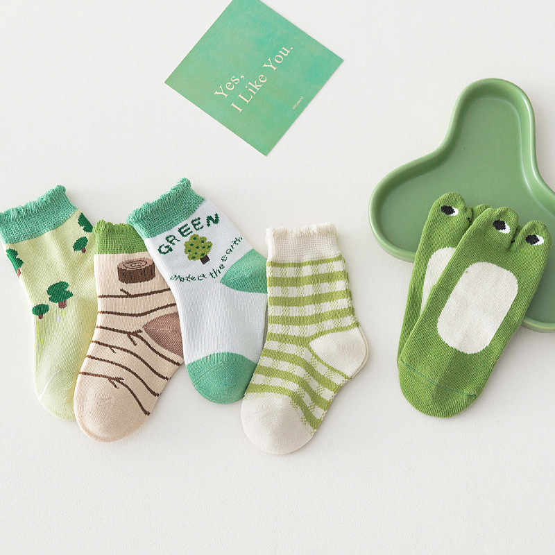 2023 new baby socks Autumn Mid-tube boys and girls students autumn and winter large children's socks wholesale