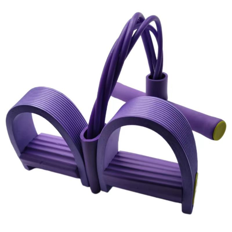 Factory direct pedal tension device home fitness tension rope thin waist thin belly sit-up auxiliary elastic rope
