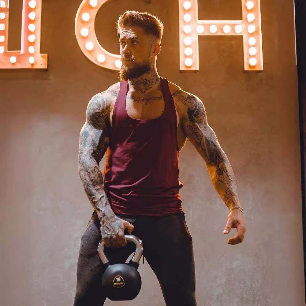 Men's Vest Summer Sports Fitness Leisure Blank Quick-drying Light Plate No Logo Stitching Elastic Vest AliExpress