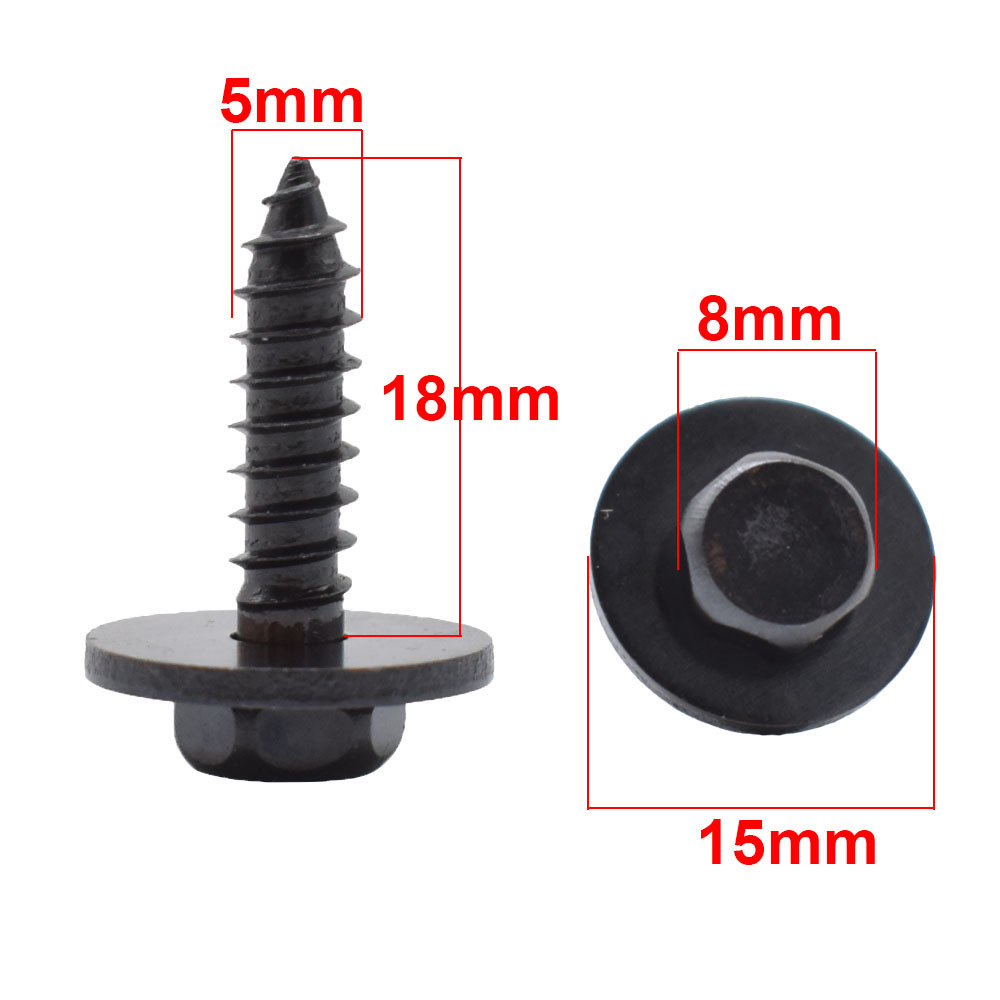 Car modification repair parts wholesale supply car hexagon head self-tapping screw plastic nylon buckle J35