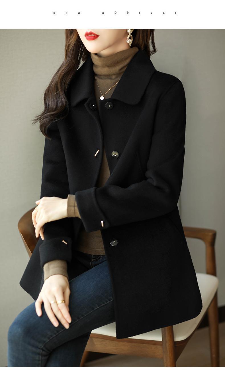 New Women's Fashion Small Casual Slim Versatile High-end Cotton Wool Coat Trendy Jacket_voghion.com
