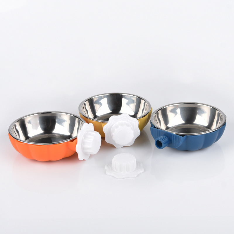 Pet bowl hanging pumpkin bowl cat bowl dog bowl cat bowl food bowl water feeding hanging bowl