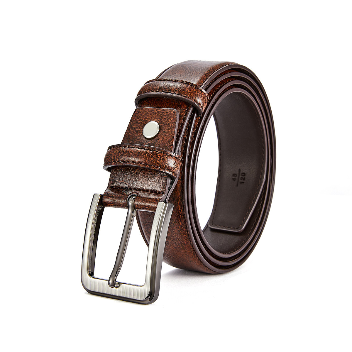 Belt men's leather casual buckle Joker cowhide Belt Men's young and middle-aged business men's pants with spot a generation of hair