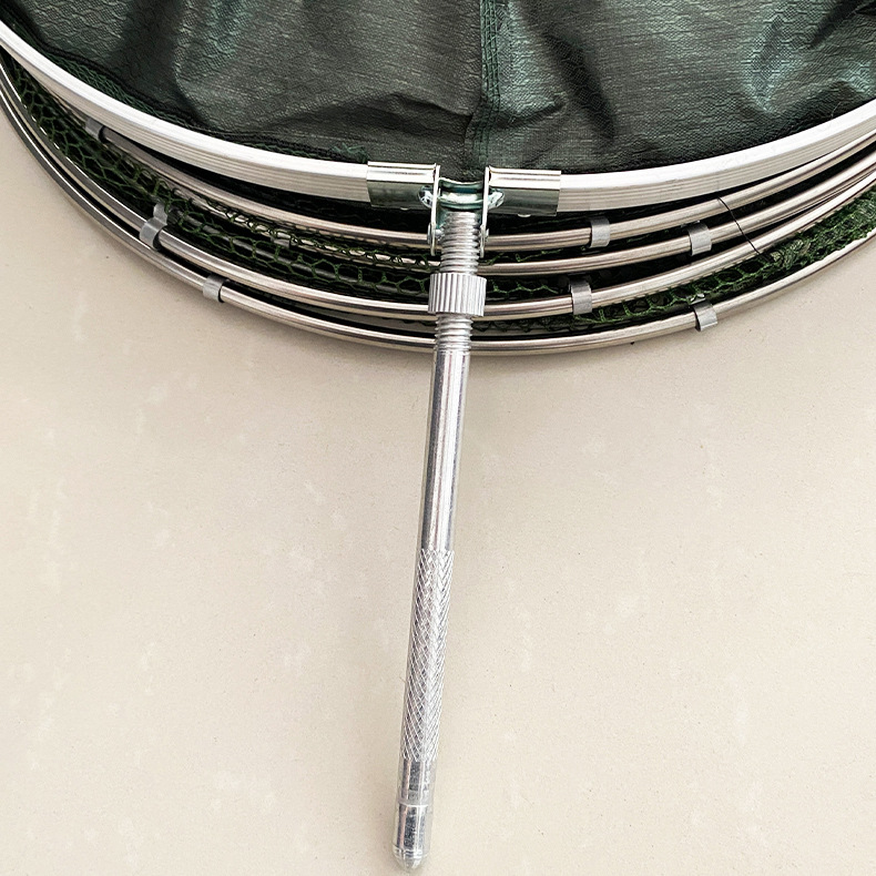 Wholesale fishing gear stainless steel ring fish protection universal glue black pit fishing protection platform fishing net bag fishing supplies fishing gear