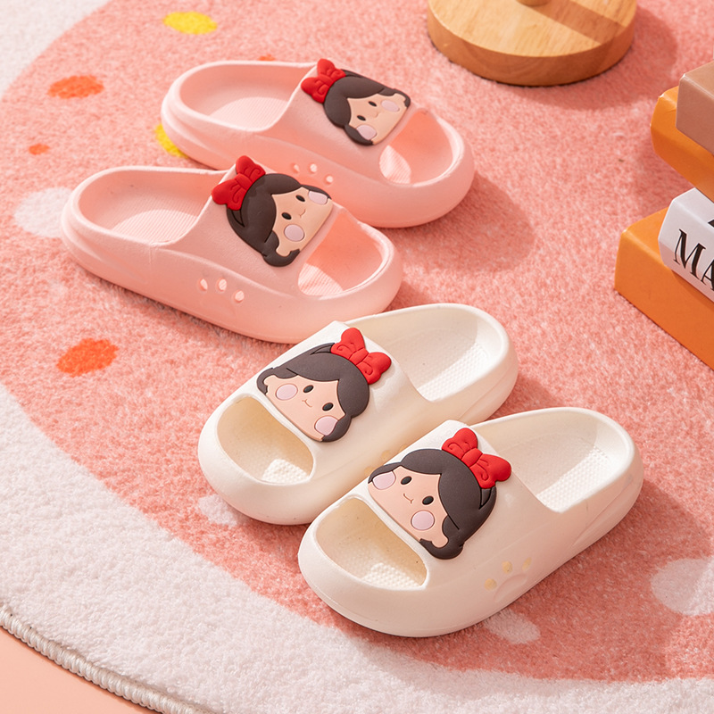Children's Sandals and Slippers Girls' Summer Cute Little Girl Bathing Princess Indoor Parent-Child Non-Slip Sandals and Slippers for Boys and Girls