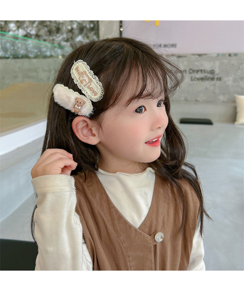 Autumn and Winter All-match Plush Hairpin Student Braided Hairpin Children's Clip Headwear Side Clip Bangs Clip Internet Celebrity Hairpin_voghion.com