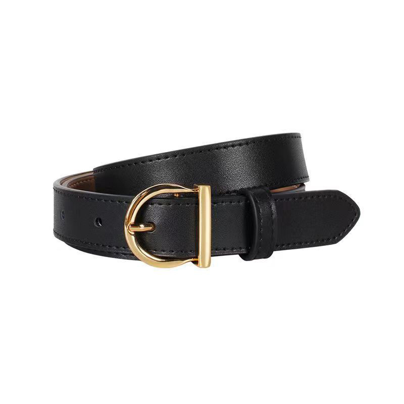 Curea simplă, all-match, pentru femei, curea pentru blugi, pantaloni, stil coreean, stil vintage, elegant, decorativ, costum_voghion.com