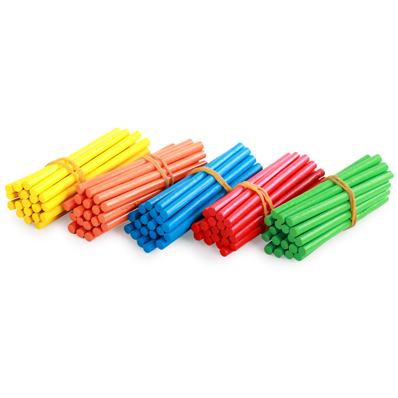 Wooden Children Counting Stick Kindergarten Primary School Plus and Subtract Learning Teaching Aids Counting Educational Early Education Toys