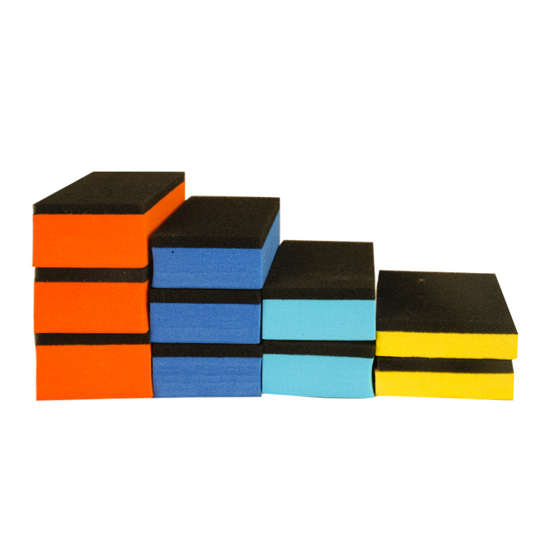 Factory wholesale sponge waxing Crystal coating sponge coating Crystal Brush polyester cotton car paint cleaning sponge