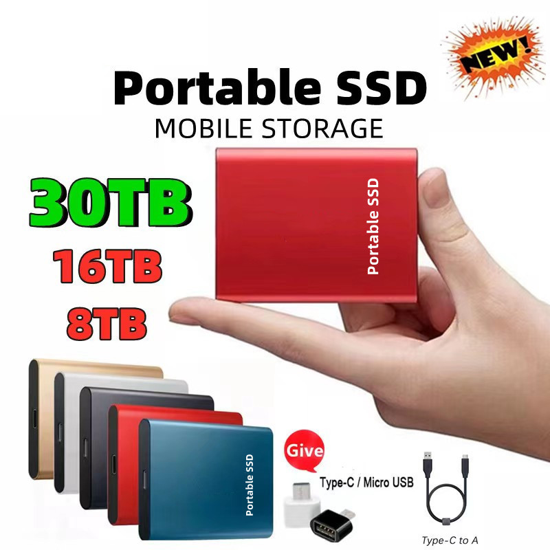 Cross-border 2t 4T high-speed mobile solid-state hard disk high-speed portable ssd expansion 8TB removable external hard disk