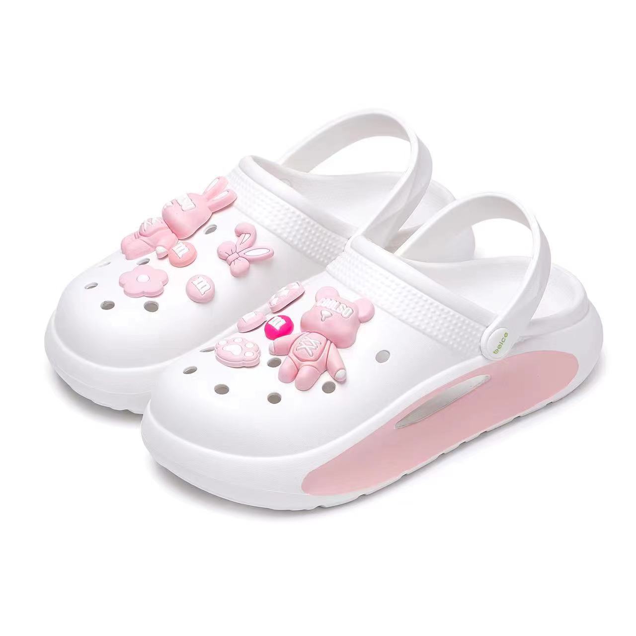 2025 Explosive Cave Shoes Women's Summer Outer Wear Soft Bottom Baotou Sandals and Slippers Women's Fashionable Thick Bottom Shoes for Shoes
